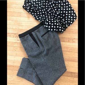 H&M tweed capri pants